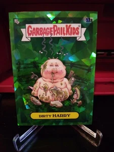 2020 Topps Garbage Pail Kids GPK SAPPHIRE GREEN Refractor Dirty HARRY 52a 23/50 - Picture 1 of 2