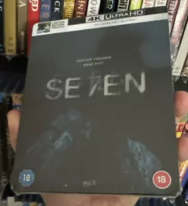 Seven (Se7en) 4K UHD Blu-ray SteelBook UK IMPORT NEW Factory Sealed REGION FREE - Picture 1 of 4