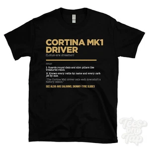 Camiseta Cortina Mk1 Driver - Divertido Estilo Diccionario - Soñador Era Lotus Años 60 - Imagen 1 de 2