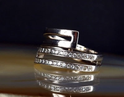 Ring Silber 925 Zirkonia 17,7 mm - modern attraktiv & funkelnd Esprit - Bild 1 von 4