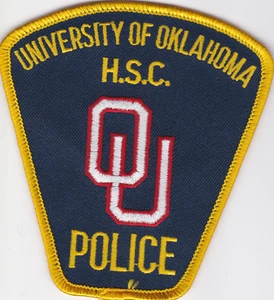 University of Oklahoma H.S.C. Police Department Iron-On Patch - Picture 1 of 1