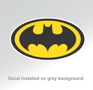 Batman Oval Sticker | Outdoor Durable Decal | Superhero Marvel Comic - Picture 1 of 11
