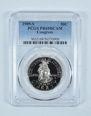 1989-S Congress Commemorative Half Dollar PR69 DCAM PCGS - Image 1 of 4