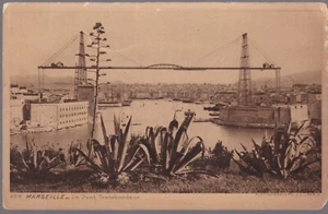 MARSEILLE 13 Le Pont Transbordeur Postkarte geschrieben an Frau BOUDET Fernand 34 ROUJAN 1915 - Bild 1 von 2