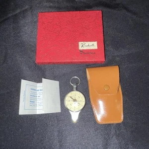 Sheldon Leder Deutsch Opisometer Tasche Kartenmesser und Kompass Vintage - Bild 1 von 17