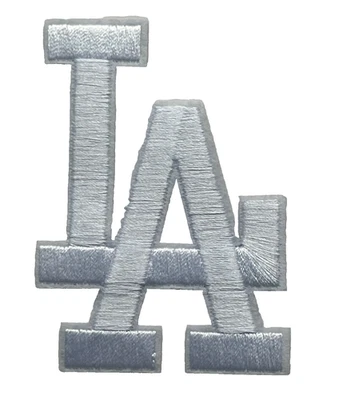 LA DODGERS - LOGO TODO BLANCO - 3 1/4" - Parche bordado para planchar/coser Foto 1 de 2