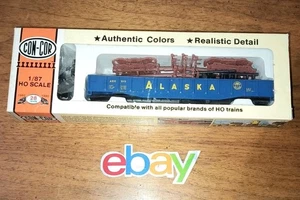 Con-Cor 0001-009028 HO Scale 54' Alaska Railroad Milk Gondola W Load New In Box! - Bild 1 von 7