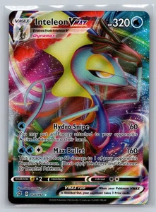 Pokemon Inteleon VMAX Holofoil 050/192 Ultra Raro SWSH02: Scontro Ribelle Near Mint - Foto 1 di 2