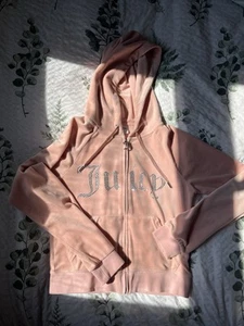 Pink Velour Juicy Couture Jacket, Size S - Picture 1 of 4