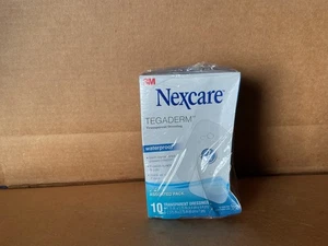 3M Nexcare Tegaderm Medicazione Trasparente Impermeabile 10count Confezione da 3 DENTED - Foto 1 di 5