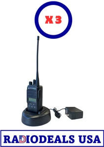 Juegos de radio completos Motorola CP185 UHF - AAH03RDF8AA7AN X 3 PIEZAS - Imagen 1 de 7