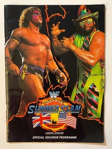 RARE - WWF SummerSlam 1992 Program - UK WEMBLEY STADIUM - wwe event magazine wcw - Picture 1 of 4