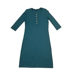 Lou Lou & Co Everyday Midi Dress Size Small Green Maternity Nursing - Picture 1 of 8