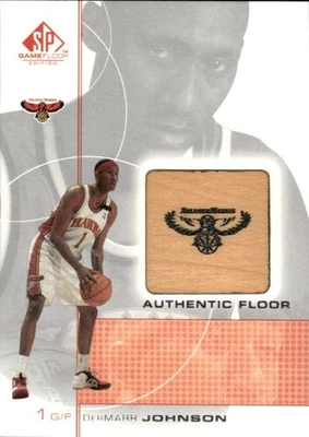2000-01 SP Game Floor #DJ DerMarr Johnson Authentic Floor - Image 1 of 2