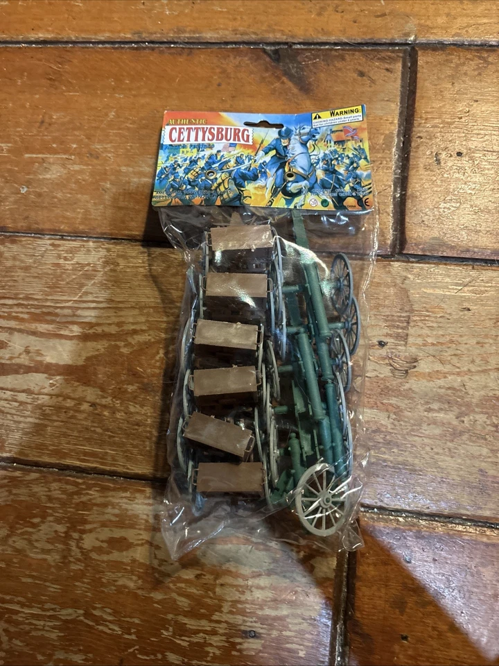 MicShaun's Civil War/American West Toy S  Gettysburg Cannon & Limber W Pack New - Image 1 of 1