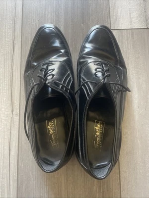 Men's Black Leather Lace Up Shoes Dress Made In Brazil, No Size - maybe Men’s 8? - Изображение 1 из 4