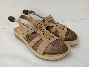 Sandalias cómodas Earth Spirit para mujer talla 11 Gelron 2000 tostadas con tiras - Imagen 1 de 13