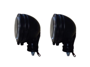 2X  5" Off Road Smoke Lens Truck Driving/Fog Light Black Housing Five Inch Pair  - Picture 1 of 2