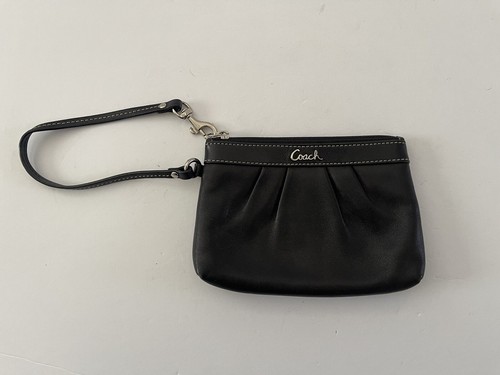 COACH Colette Polso a frizione in pelle nera F52153