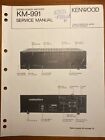 Kenwood Km-991 Stereo Power Amplifier Original Repair Manual