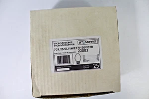 25 Christmas Novelty Lights 7C9.24/CL/1M/E17/120V/STD 22003 25 Clear Lights - Picture 1 of 5