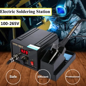 75W Electric Digital Soldering Iron Station Solder SMD Welder Welding Tool Kit - Picture 1 of 8