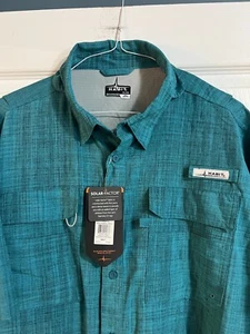 HABIT MENS SHORT SLEEVE BUTTON DOWN SHIRT XL NWT - Picture 1 of 2