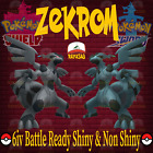 Pokemon Sword & Shield Zekrom Legendary 6IV Battle Ready 🌟Shiny🌟 & Non Shiny