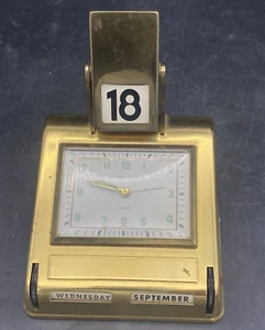 Phinney Walker Germany Clock Perpetual Calendar Semca Winding Glow In Dark Alarm - Picture 1 of 15