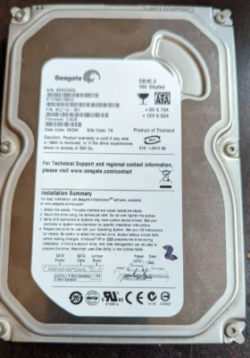 Seagate 160GB ST3160215SCE (9CZ112-905) 3.5" SATA HDD See Report Photo - Image 1 of 3