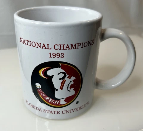1993 FSU NCAA Championship Mug, Florida State University Football, Bowden Season Cover