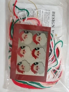 Design Works Six Face Santa Christmas decor ornaments plastic canvas kit NEW - Picture 1 of 3