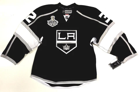 JONATHAN QUICK LA KINGS 2014 CUP CANADA EDGE AUTHENTIC REEBOK NHL JERSEY 7187A Cover
