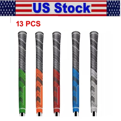 DYNAMOWORKS 13pcs Golf Grips MCC PLUS 4 Golf Grips Standard Size Midsize Multiple Colors NEW