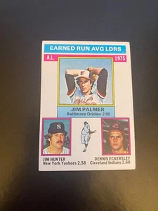 1976 TOPPS BASEBALL #202 AL ERA LEADERS!! DENNIS ECKERSLY (RC)!! $1 SHIPPING!! - Picture 1 of 2