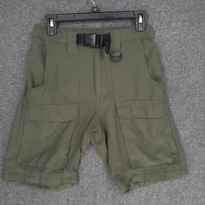 Boy Scouts of America Cargo shorts Mens XS green casual Polyester Zip off - Image 1 of 4