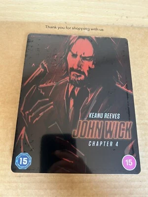 John Wick: Chapter 4 4K UHD Blu Ray Steelbook Ltd Ed NEW & SEALED Keanu Reeves - Image 1 of 4