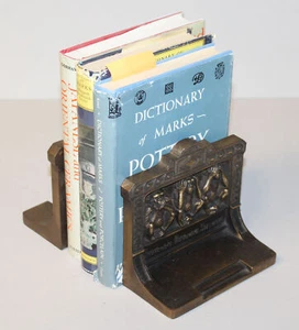Antique Cast Iron Bookends - Bradley and Hubbard - Picture 1 of 5