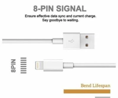 Heavy Duty For iPhone 6 7 8 11 XR Xs Max 12 13 Charger USB Cable Cord 3/6/10FT - Image 1 of 4