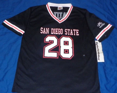 SAN DIEGO STATE MARSHALL FAULK AZTECS SDSU 1993 THROWBACK SGA JERSEY ADULT XL Cover
