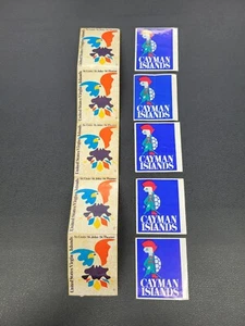 Vintage Lot Of Ten Travel Stickers. Cayman Islands & U.S. Virgin Islands - Picture 1 of 4