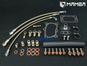 For Nissan RB25DET R32 R33 HKS GT2510 2510 Kai 56T Turbo Install Line Kit - Picture 1 of 9
