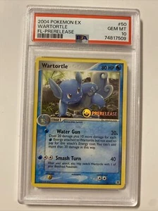 PSA 10 GEM MINT Wartortle PreRelease Fire Red Leaf Green 50/112 Pokémon 2004 - Picture 1 of 2