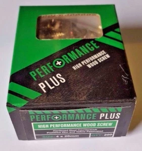 4 x 20mm PERFORMANCE PLUS WOODSCREWS (Box of 200) - Picture 1 of 1
