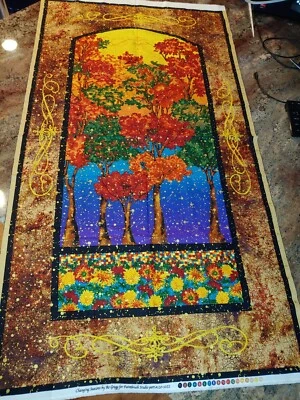 'Changing Seasons' Ro Gregg Paintbrush Studio Craft Panel 24x44" - Image 1 of 4