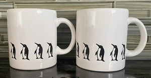 Vintage Waechtersbach White Coffee Mug Animals Penguin, Made In Spain - Picture 1 of 8