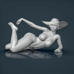 Figura de resina sin pintar. Niña Mujer Sexy Bikini 1/18 1/24 1/43 1/32 - Imagen 1 de 7