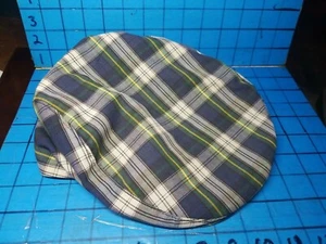 Vtg Newsboy Cabbie Cap Hat Plaid Amalgamated Clothing & Textile Workers Union VN - Picture 1 of 9