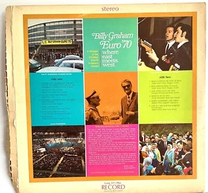 Billy Graham (2) – Euro '70: Where East Meets West - Vintage 1970 Vinyl Album - Picture 1 of 4