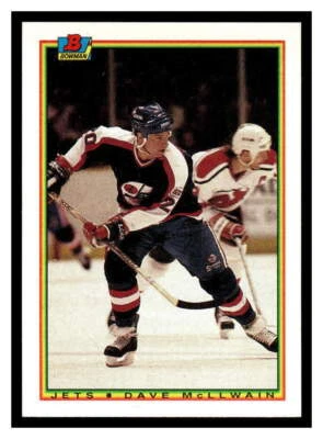 1990 Bowman #136 Dave McLlwain - Winnipeg Jets - Image 1 of 2
